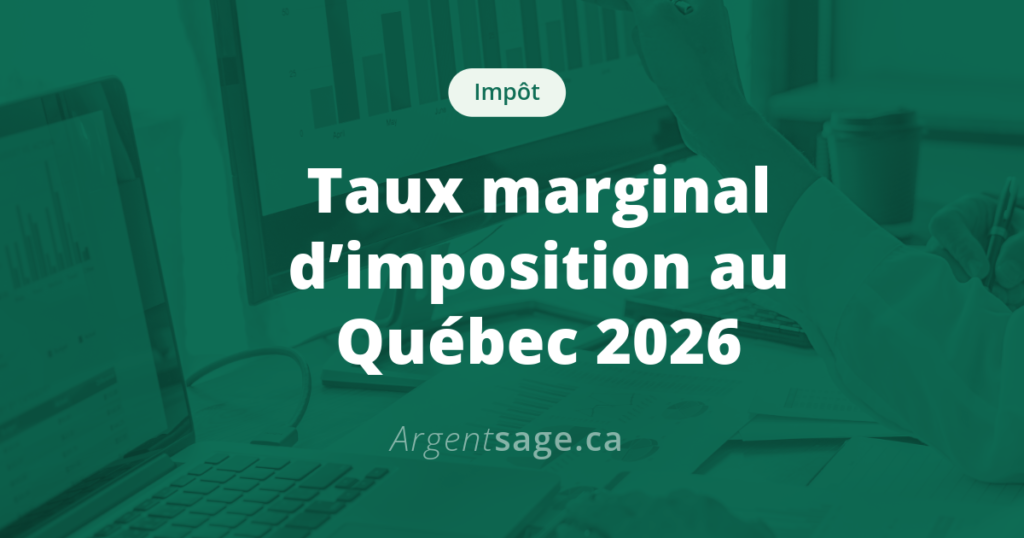 Taux marginal d'imposition Québec 2026 — escalier fiscal et calculateur
