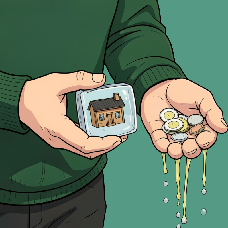 Liquidité illustration humoristique