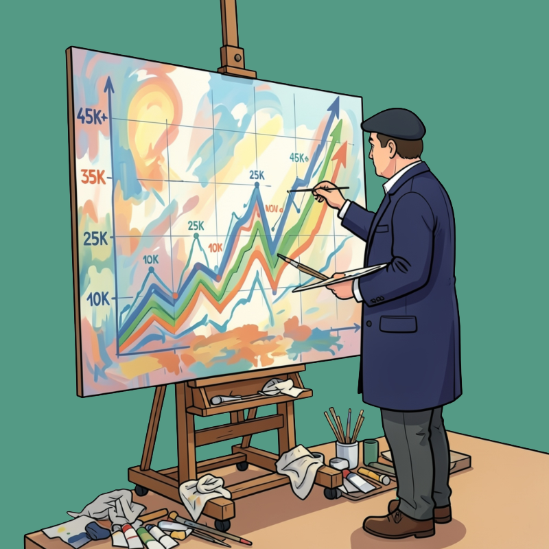 Portefeuille investissement illustration humoristique